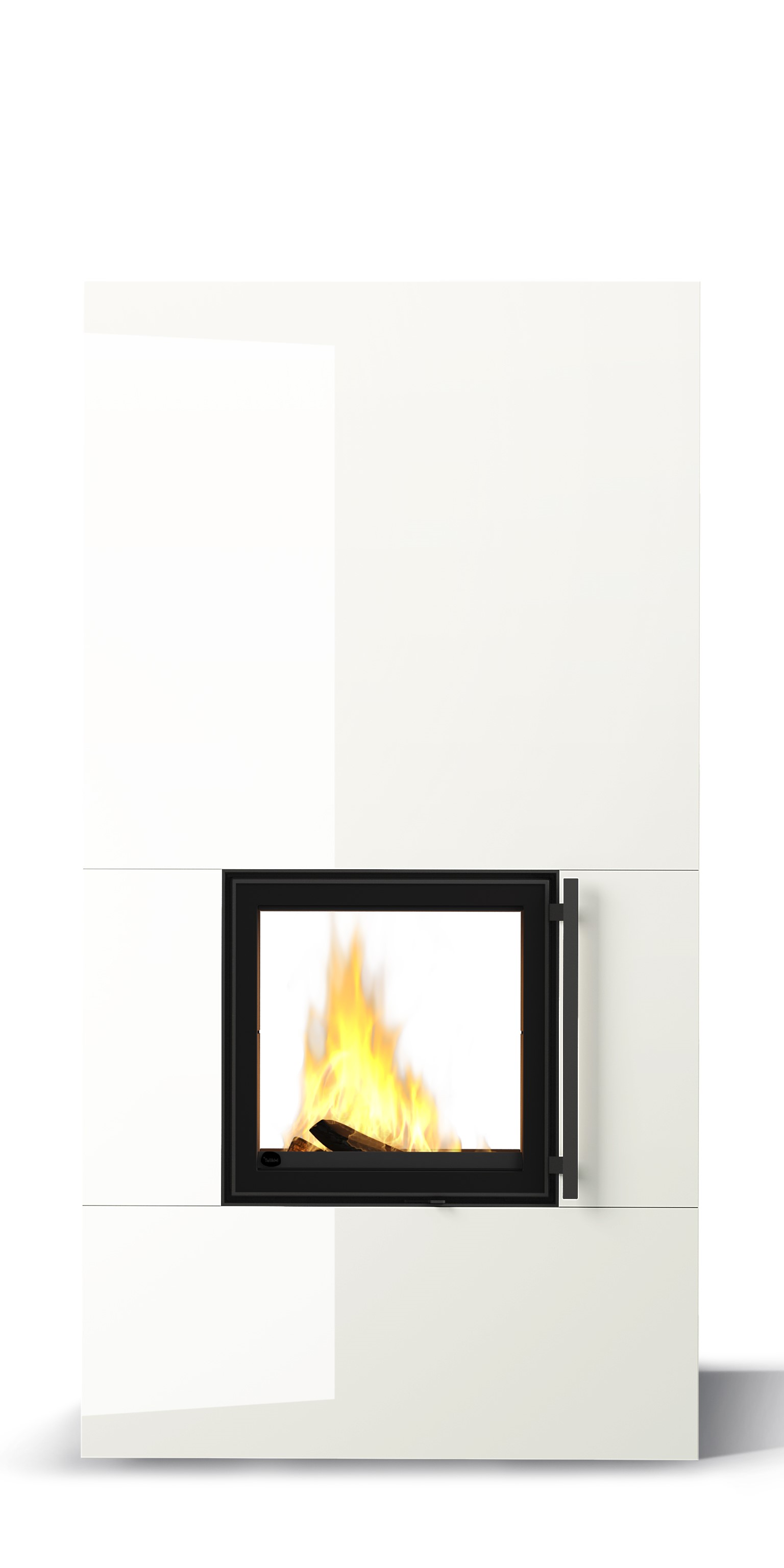 Теплоаккумулирующая печь-камин RAITA 2D COLOR