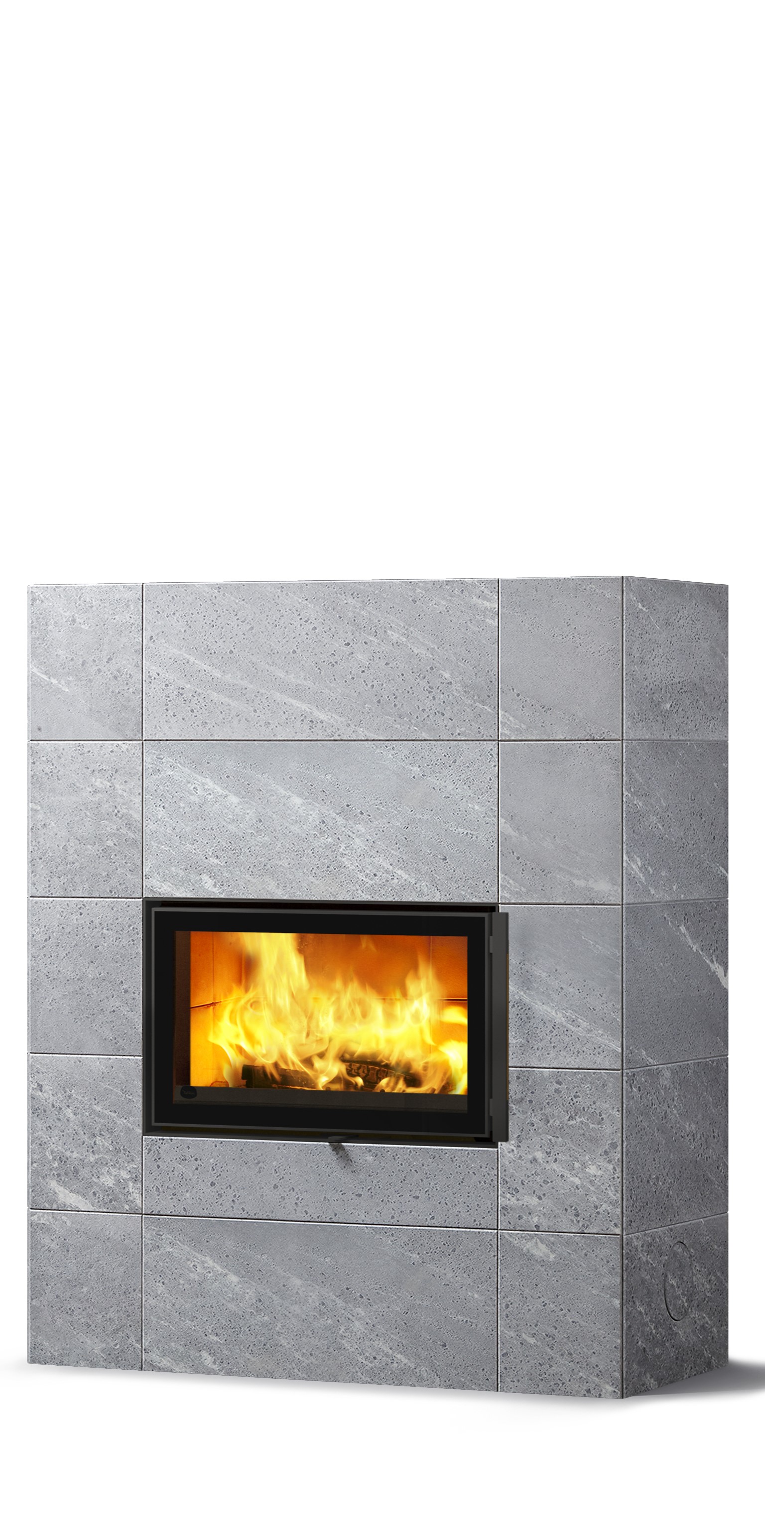 Теплоаккумулирующая печь-камин SARAMO TRIO