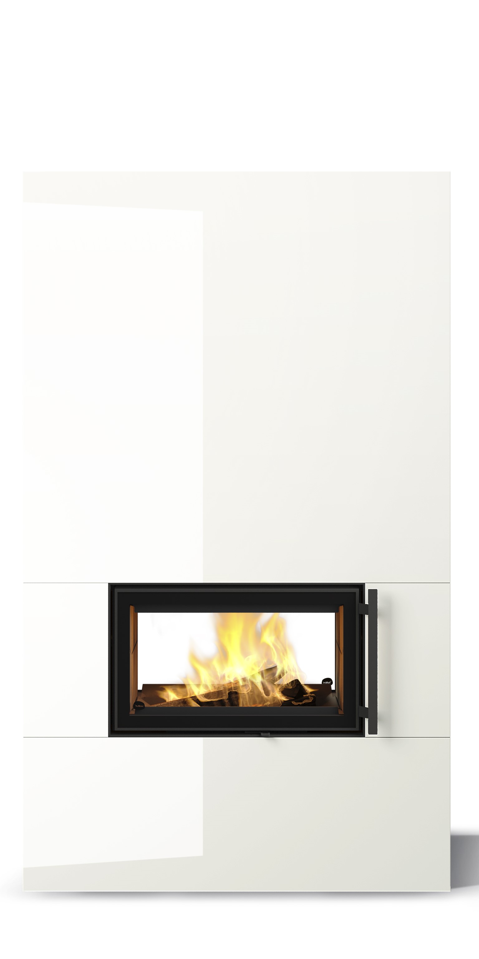 Теплоаккумулирующая печь-камин SARAMO 2D TRIO COLOR